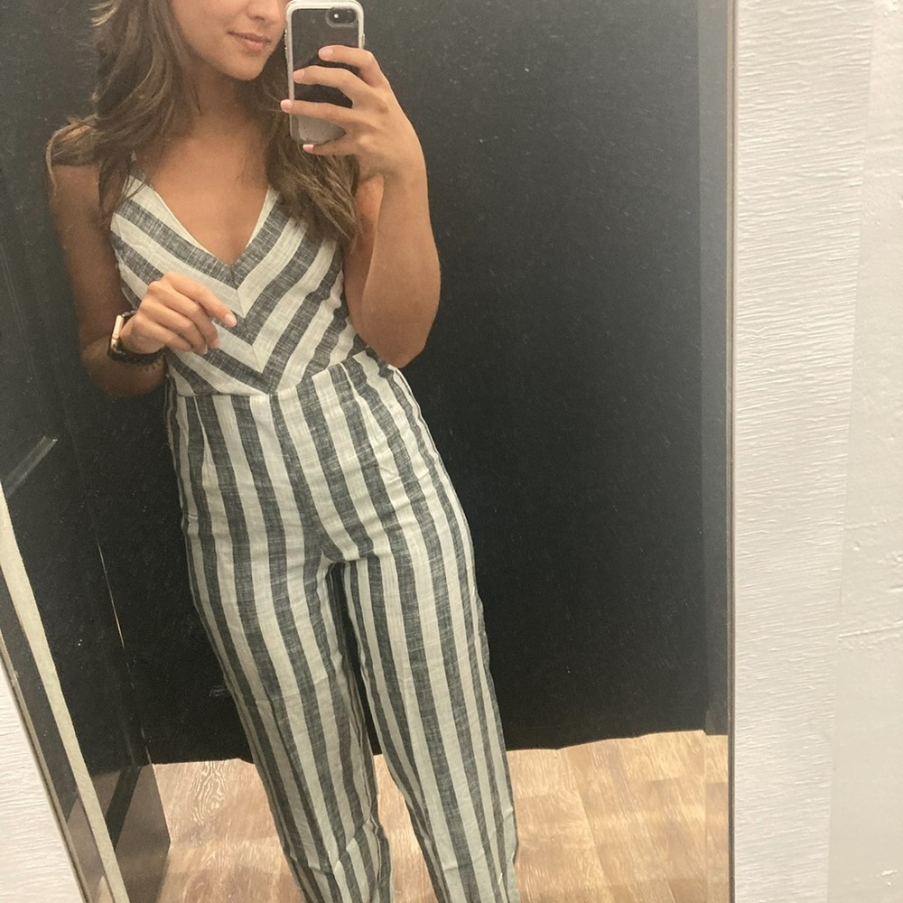 Striped Jumpsuit